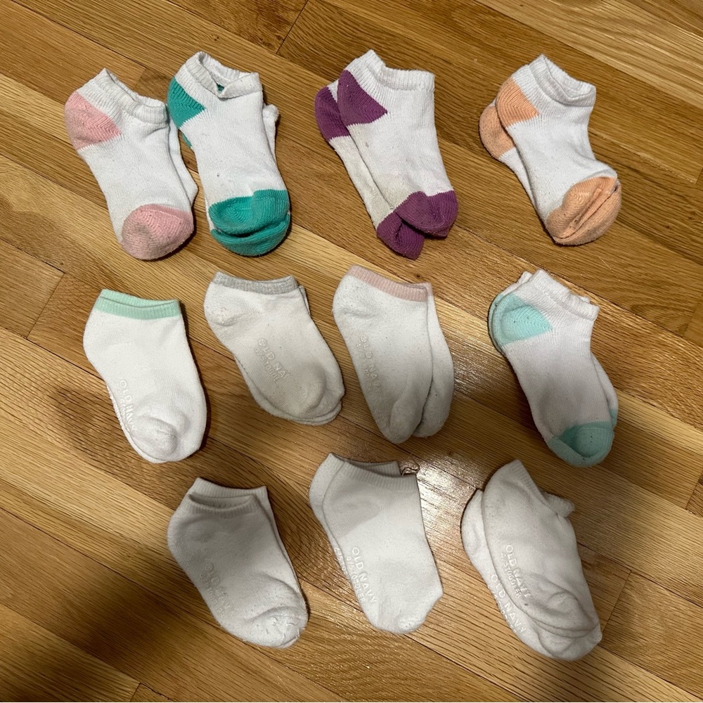 Girls Size 4T/5T Athletic Socks Bundle